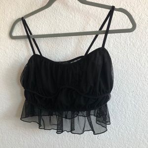 Black Urban Outfitters Mesh Tank Top